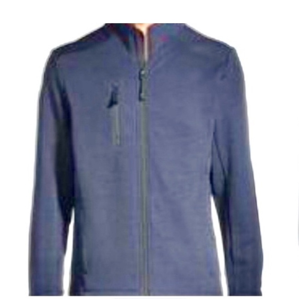 KNOSS Aspire Men’s Microstripe Brushback Fleece Jacket
 XL